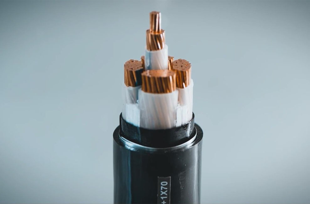 Copper core power cable